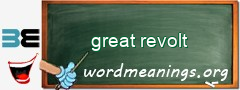 WordMeaning blackboard for great revolt